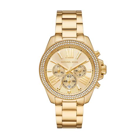 michael kors wren chronograph stainless steel watch